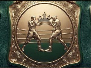 KLTW INT'L KL-CB-001 Custom Logo High Quality 3cm Thickness Unisex Martial Arts Championship Boxing <b>Belt</b> PU Leather Gold <b>Tone</b> - Product Image 2