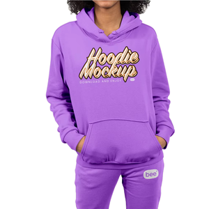 Jersey informal para mujer, sudaderas con eslogan, 100% de algodón, forro polar, manga larga, bolsillo de canguro, sudadera con estampado personalizado, bajo MOQ de fábrica - Product Image 5