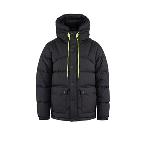 Custom Mens Matte Puffer Jacket Winter Warm Padded <b>Bubble</b> <b>Coat</b> Minimal Streetwear Outerwear Private Label Supplier - Product Image 3