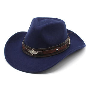 Nuevos Sombreros de Vaquero Personalizados de Cuero Genuino para Hombre, Sombreros de Vaquero de Moda al por Mayor - Product Image 5