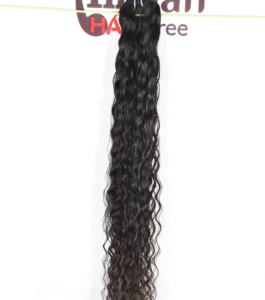 Produit 100% en gros Cheveux humains indiens 10* à 36* Bundles bouclés de qualité naturelle, ondulés profonds, sans traitement chimique, double trame - Product Image 2
