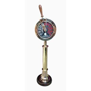 <b>Antique</b> <b>Brass</b> Nautical Ship Telegraph Circular Gold-Plated Polished Decorative Collectible Art Piece Vintage Home Decor Items - Product Image 1