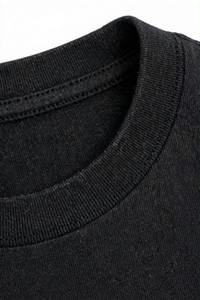 Camiseta Negra de Manga Corta para Hombre, Estilo Casual para Pesca, Cuello Redondo, 100% Algodón, 320g, Corte Regular - Product Image 6