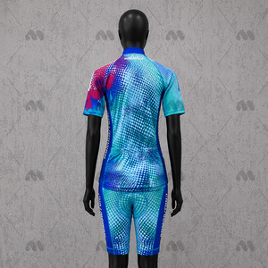 Conjunto de Jersey y Culotte de Ciclismo Unisex Personalizado, Transpirable, con Estampado por Transferencia de Calor, Uniforme Deportivo para Equipo - Product Image 4