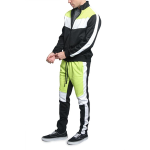 Conjunto Deportivo Informal Ligero y Transpirable Personalizable para Hombre, Pantalones Deportivos con Logotipo Frontal, Sudadera con Cierre de Cremallera, Poliéster/Algodón - Product Image 4