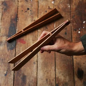 Pinzas de Madera de Diseño Increíble para Cocinar, Tostar y Servir, Pinzas de Madera para Mango, Producto Más Vendido - Product Image 4