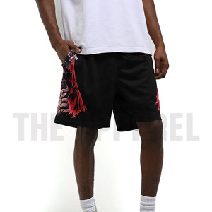 Pantalones Cortos de Malla Personalizados con Estampado Completo, Patrón Colorido, Poliéster, Casuales, Transpirables, de Secado Rápido, Largos hasta la Rodilla, con Cierre de Cordón, para Hombre, Deportivos - Product Image 4