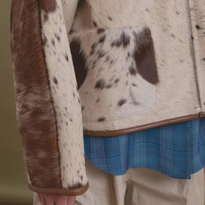 Chaqueta de Cuero Vacuno para Mujer, a la Moda, de Invierno, de la Mejor Calidad, Informal, para Uso Diario, Diseño Personalizado - Product Image 4