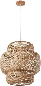 Abat-jour en rotin de bambou naturel fait à la main fabriqué au Vietnam pour l'éclairage minimaliste moderne de décoration d'hôtel et de restaurant - Product Image 4