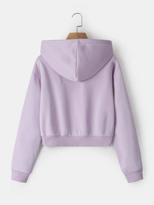 Sudadera con Capucha para Mujer, Estilo Casual y Deportivo, Manga Larga, Diseño Simple y Moderno - Product Image 3