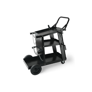 Heavy Duty Steel 3 Tier Welding Cart Welder High Grade Trolley Storage Rack Tool Shelves Safety Chains & Wheels GAR050 - Product Image 1