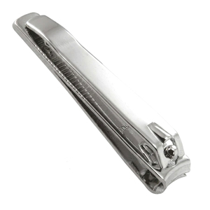 Coupe-ongles en acier inoxydable à mâchoires plates 12,5 mm, lame courbée, pointe arrondie, durable, style simple, outil pour ongles d'adultes - Product Image 1
