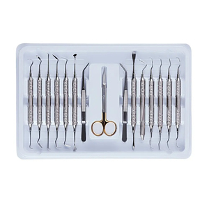 Kit chirurgical parodontal manuel réutilisable en acier inoxydable certifié CE Classe I, instruments de pont osseux, ostéotome, élévateur de sinus - Product Image 3