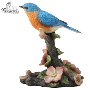 Figurine de collection d'art de luxe en résine peinte à la main, motif Veronais, motif oiseau bleu européen, pour décoration intérieure et accessoires élégants - Product Image 4