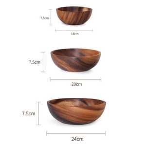 Tazón de Madera Multiusos para Frutas, Aperitivos, Ensaladas y Decoración - Product Image 3