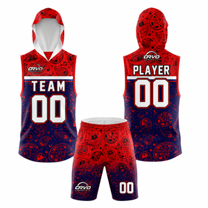ชุดฟุตบอล ORVO SPORTS แบบสั่งทำพิเศษ ผ้าโพลีเอสเตอร์ 100% เป็นมิตรกับสิ่งแวดล้อม เสื้อฮู้ดแขนกุด กางเกงขาสั้น ระบายเหงื่อได้ดี สำหรับทุกเพศ - Product Image 4