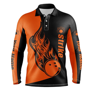 Camiseta de Boliche Tejida y Transpirable, Personalizada de Fábrica, MOQ Bajo, Precio Económico, para Jóvenes y Adultos, Servicio OEM - Product Image 1