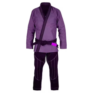Uniforme de Judo para Artes Marciales, 100% Algodón, Secado Rápido, Transpirable, Personalizable, Color Sólido, Cintura Ajustable, Camisa y Pantalones - Product Image 3