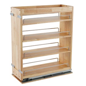 Étagère à épices artisanale en bois de manguier au design rustique |   Meubles de rangement de cuisine écologiques et durables, finition antique, vente en gros - Product Image 5