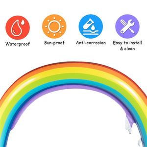 Parc aquatique gonflable pulvérisé aux couleurs de l'arc-en-ciel, jouet amusant pour les activités aquatiques - Product Image 6