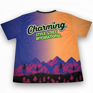 เสื้อซอฟต์บอลชายสำหรับเยาวชน ระบายอากาศได้ดี ผลิตจากโพลีเอสเตอร์ 100% มีไซส์ใหญ่ ชุดทีม สกรีนลายแบบซับลิเมชั่น - Product Image 2