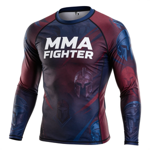 Rashguard Ligero de Secado Rápido, de la Mejor Calidad, con Estampado por Sublimación, Elástico, para Gimnasio y MMA - Product Image 4