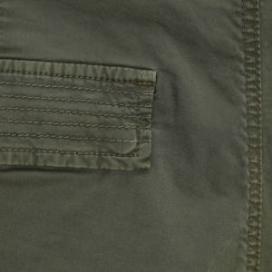 Men's Shorts Olive Green Cargo Shorts Mid Waist Button Fly Quick Dry Canvas Polyester Casual Bermuda Shorts with Zip Pockets OEM - Product Image 5