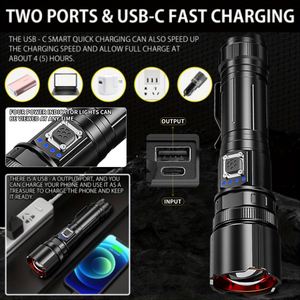 CITICITY <b>LED</b> Flashlights High Lumen , Super Bright <b>Rechargeable</b> Tactical Flashlight 5 Modes Zoom Portable for Outdoors Emergency - Product Image 4