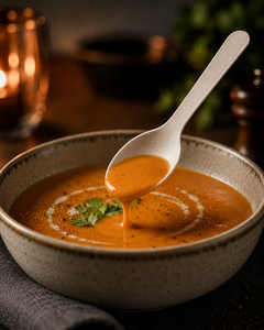 Vente en gros de cuillères en papier jetables de 155 mm, cuillères à emporter pour soupe, crème glacée, dessert, service alimentaire, collations et autres plats à emporter - Product Image 5