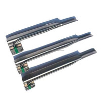 Laringoscopio de Fibra Óptica Medivolve MI-600166, Juego de 3 Hojas de Acero Inoxidable, Eléctrico, CE, para Diagnóstico ORL y Veterinario
