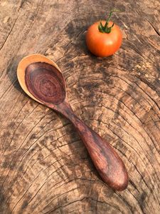 Rosewood <b>Spoon</b> Hand Carved Wooden <b>Spoon</b> - Wooden Cooking & <b>Serving</b> <b>Spoon</b> Rustic Decor Wooden <b>Spoon</b> Crafts Natural eco tableware - Product Image 2