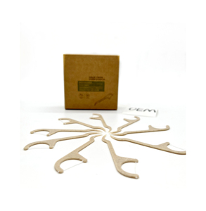 OEM Organic Eco Friendly Disposable <b>Toothpicks</b> Waxed Mint Flavored Thread Dental Floss Picks - Product Image 1