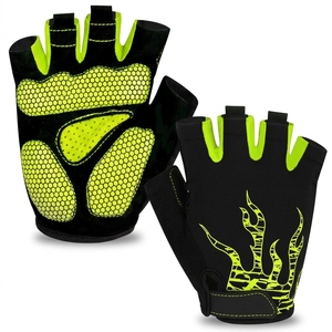 Custom High Quality Half <b>Finger</b> Cycling Gloves Breathable Gel Padded Anti Slip Bicycle <b>Bike</b> Riding Gloves Wholesale OEM - Product Image 1