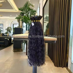 Directement de l'Inde Vague Naturelle Non Transformée Pas Cher Remy Extensions de Cheveux Humains Vierges Bundles de Cheveux Indiens Bruts de Haute Qualité - Product Image 2