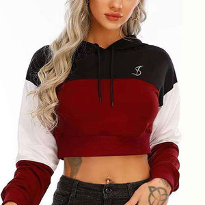 เสื้อฮู้ดครอปท็อปผู้หญิงแบบออกแบบเองได้ ไซส์พลัส ขายดีที่สุด - Product Image 2