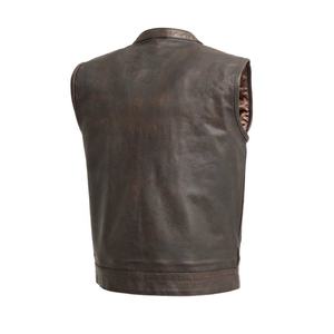 Chaleco de Motociclismo de Cuero Genuino de Alto Rendimiento, a la Moda, para Hombre, Talla Grande, Resistente al Viento, Impermeable, Protector y de Seguridad - Product Image 3