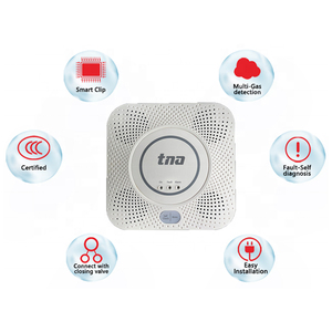 Smart <b>Wireless</b> Methane Natural Leak <b>Alarm</b> Wall Mounted Portable ABS Combustible Gas Detector - Product Image 1