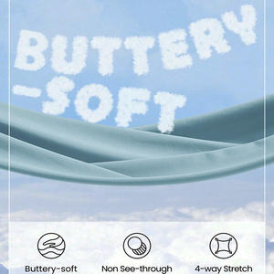 Shorts de yoga taille haute pour femmes, personnalisables, sans coutures, pour les programmes de branding. - Product Image 4