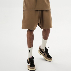 Pantalones Cortos Deportivos Cómodos de Algodón de 380 g con Cordón Ajustable para Hombre y Mujer - Product Image 3