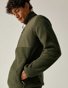 <b>Men</b> <b>Sherpa</b> <b>Fleece</b> <b>Jacket</b> Full Zip Stand Collar Zip-Up Outerwear Windproof Warm Winter Coat OEM Custom 2026 - Product Image 4