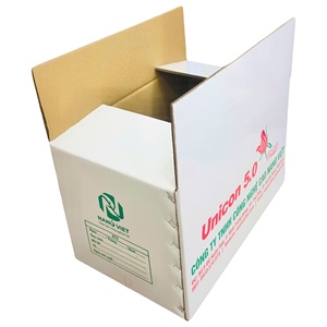 Boîtes pliantes rectangulaires en carton ondulé OEM Vietnam, vente en gros, pour usage industriel, impression offset, matériaux recyclés, Dragon - Product Image 4