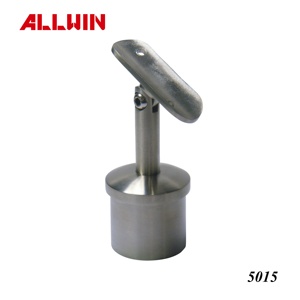 316 Stainless Steel Flat Fixed Straight Saddle Handrail Bracket for 2" Round Tube - Product Image 3