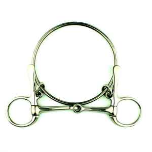 Mors de cheval en acier inoxydable à double anneau de fixation pour étrille - Product Image 6