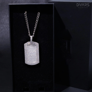 Luxury Baguette Moissanite <b>Dog</b> Pendant Fully Iced Rectangle Pass Diamond Tester 925 Sterling Silver Rhodium Plated Micro Pave - Product Image 4