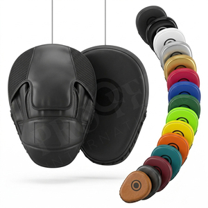 DAWNFROCE FIGHT GEARS : Protège-mains et coussinets d'entraînement pour la boxe et le kickboxing – Matériau PU durable et écologique – Conception de logo personnalisée - Product Image 1