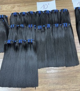 Top Trending The Bundles Raw Hair Machine Trama Color claro Natural Straight Aligned cutículas 1m2 - Product Image 2