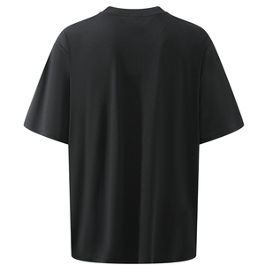 T-shirt personnalisé pour homme avec col côtelé de qualité supérieure, t-shirt streetwear ample et décontracté pour homme - Product Image 2