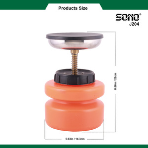 SONO J204 Industrial Push Down Liquid <b>Dispenser</b> <b>Pump</b> <b>Bottle</b> Chemical Safe Stainless Steel Anti-Evaporation Solvent 1000ml Box - Product Image 4