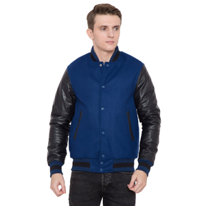 OEM Custom Logo Varsity <b>Jacket</b> <b>Men</b> Wool Body PU Leather Sleeves Letterman <b>Baseball</b> Bomber <b>Jacket</b> Wholesale Winter College <b>Jacket</b> - Product Image 5