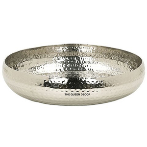 Tazón de Aluminio Hecho a Mano con Diseño Floral Dorado Brillante de Alta Calidad para Servir Bocadillos y Dulces - Product Image 4
